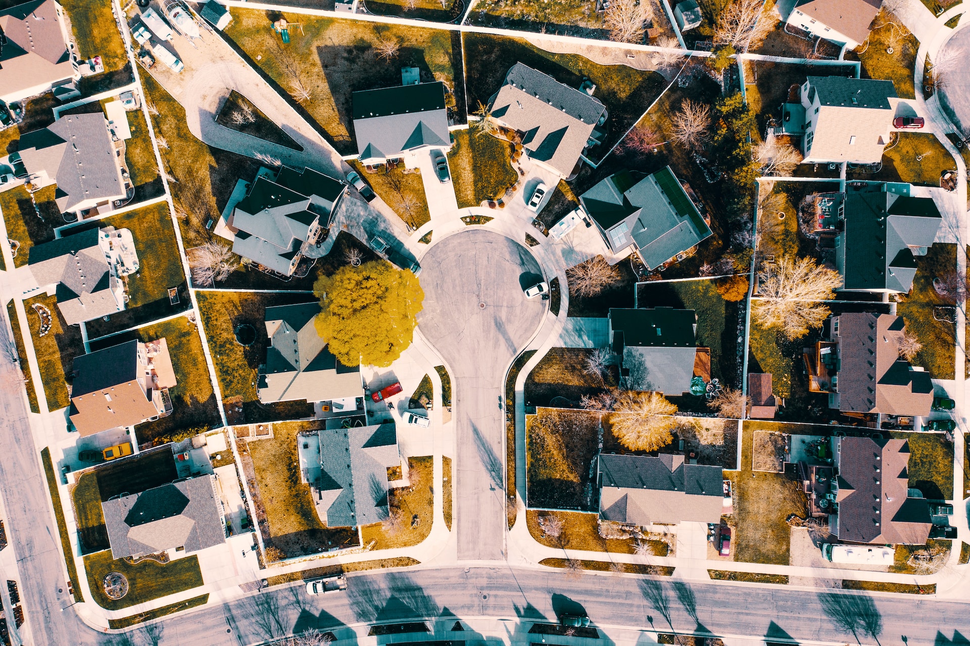 A top-down view of my neighborhood